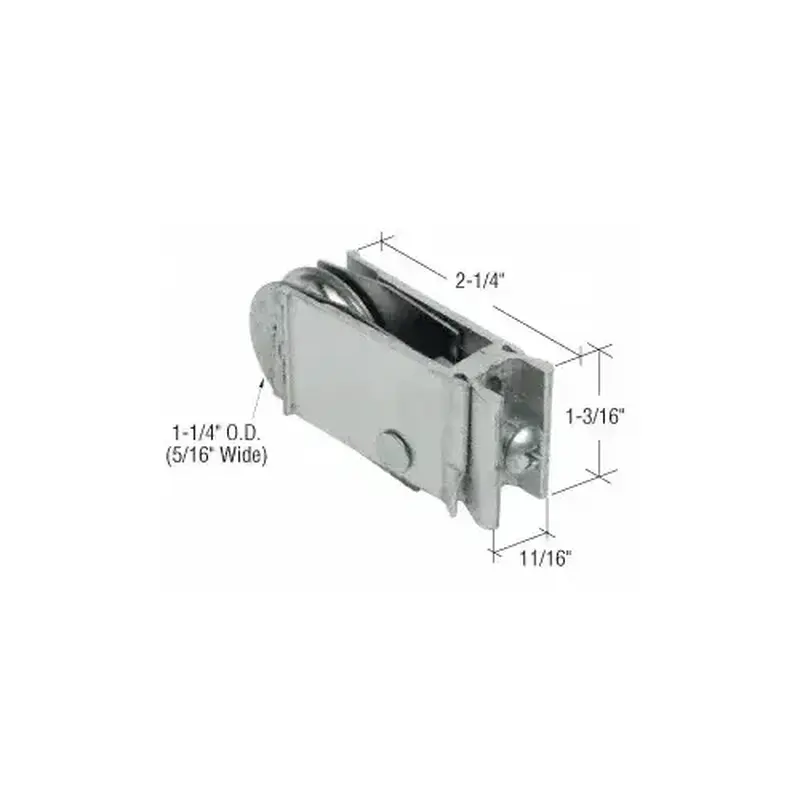 CRL D1602 1-1/4" Steel Sliding Glass Door Roller with 11/16" Wide Housing for Miller Industry Doors