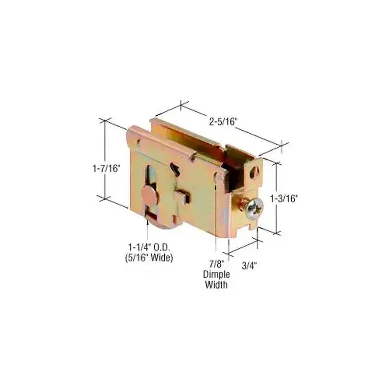 CRL D1811 1-1/4" Steel Ball Bearing Sliding Glass Door Roller with 3/4" Wide Housing for Northrop 600 Series Doors