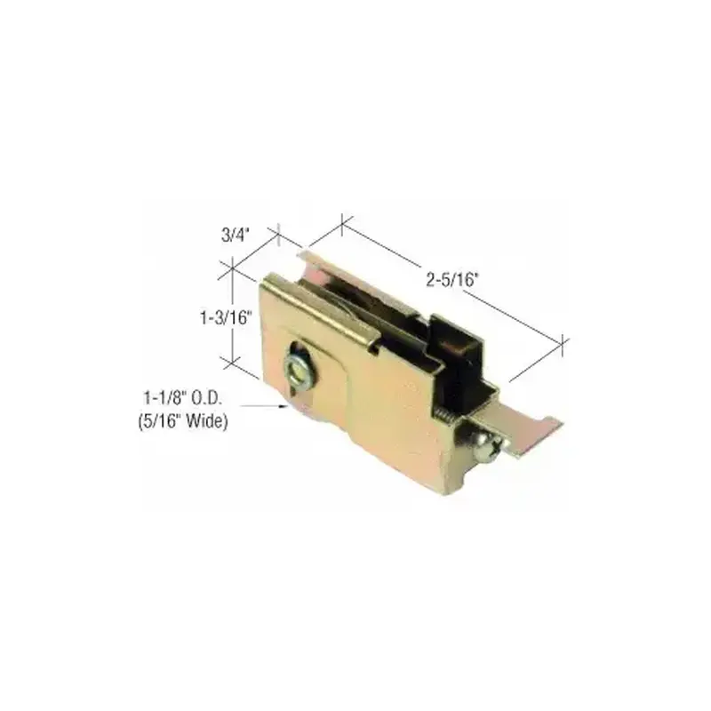 CRL D1524 1-1/8" Steel Sliding Glass Door Roller With 23/32" Wide Housing for T.M. Cobb Doors