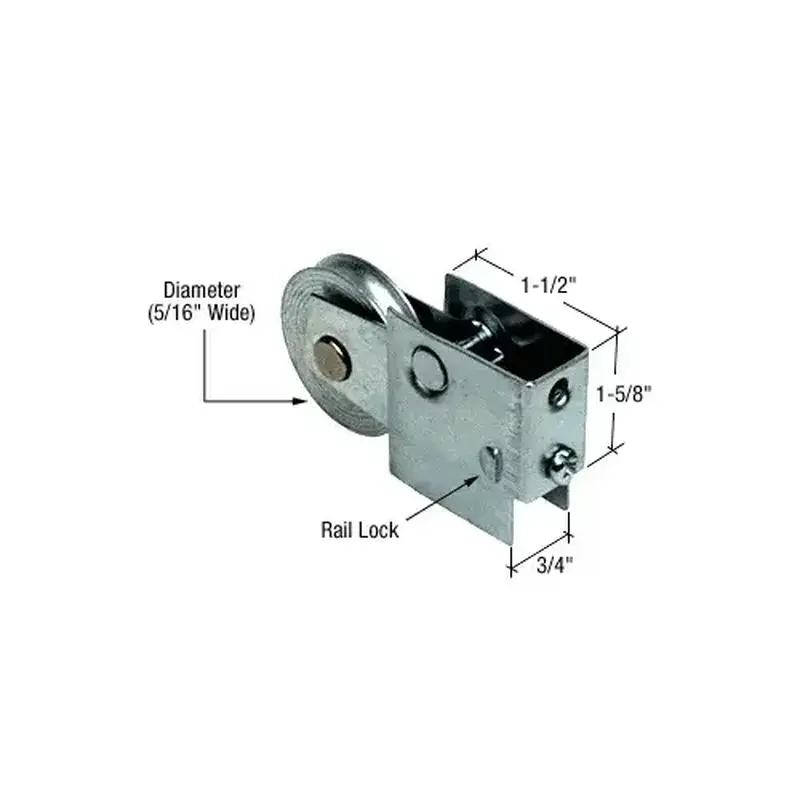 CRL D1562 1-1/2" Steel Sliding Glass Door Roller with 3/4" Wide Housing for Keller Doors