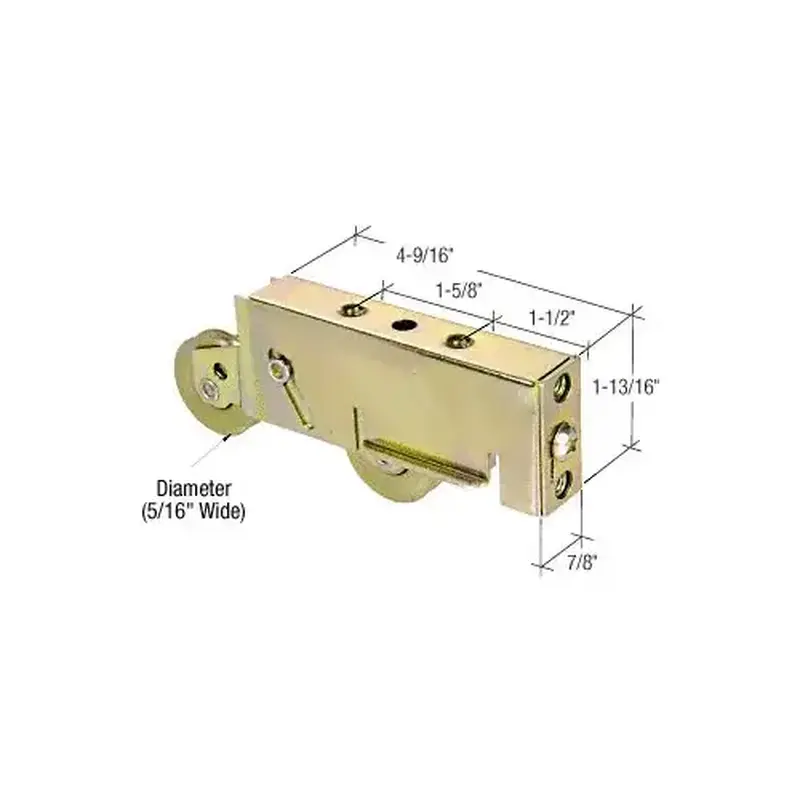 CRL D1843 1-13/16" Tandem Steel Sliding Glass Door Roller With 7/8" Wide Housing for Armour Vue & Atlas Doors