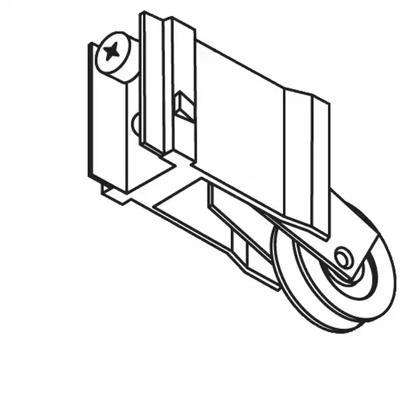 Brixwell 9-247-1.25s Patio Door Roller Assembly 1-1/4 Steel Wheel