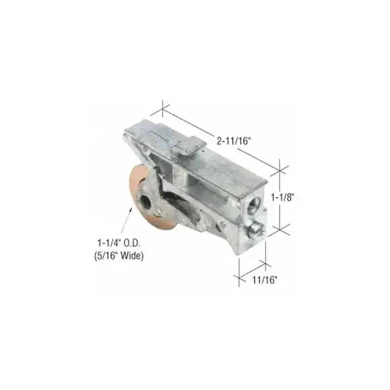 Prime-Line D1734 1-1/4" Steel Sliding Glass Door Roller with 11/16" Wide Housing