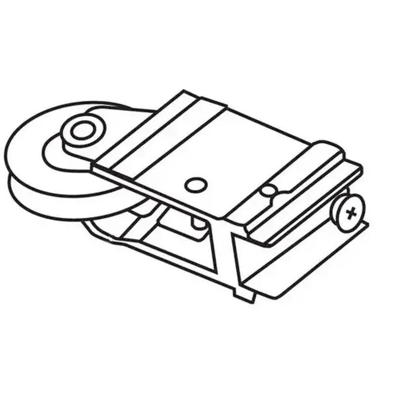 Brixwell 9-406n Patio Door Roller Assembly 1-1/2 Nylon Wheel
