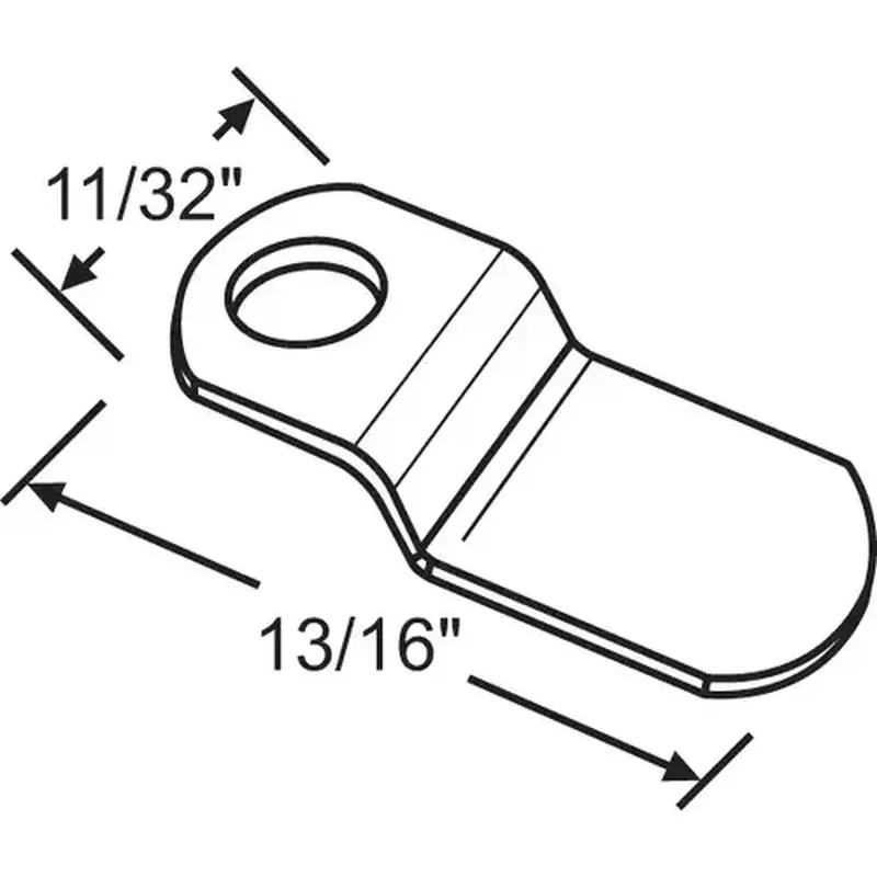 Brixwell 90-1009 Zee Clip 1/8in Offset Aluminum wsc 24