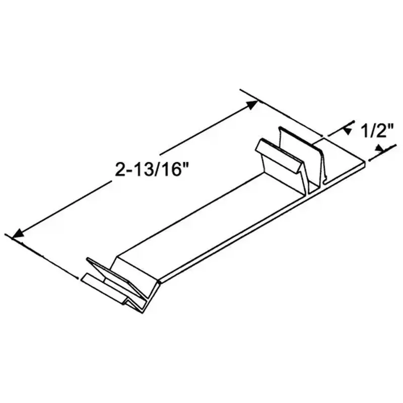 Brixwell 900-18585-XCP25 Screen Latch Vinyl Black wsc230 - pack of 25