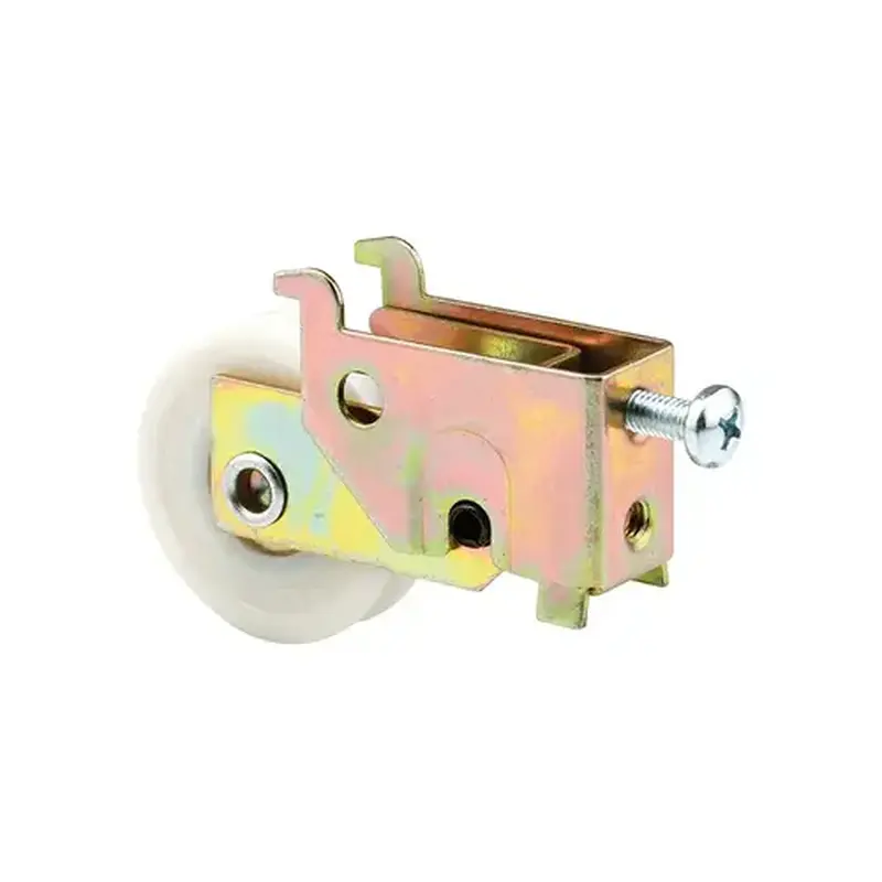 FHC D1683 Sliding Door Roller Assembly - 1-1/2" Plastic Wheel - Steel Ball Bearings - Grooved Edge - For Highlight Doors (Single Pack)