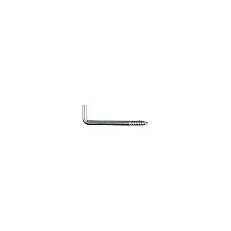 National Hardware N120-402 Square Bend Hook, 1.81 in L, Steel, Zinc - pack of 6