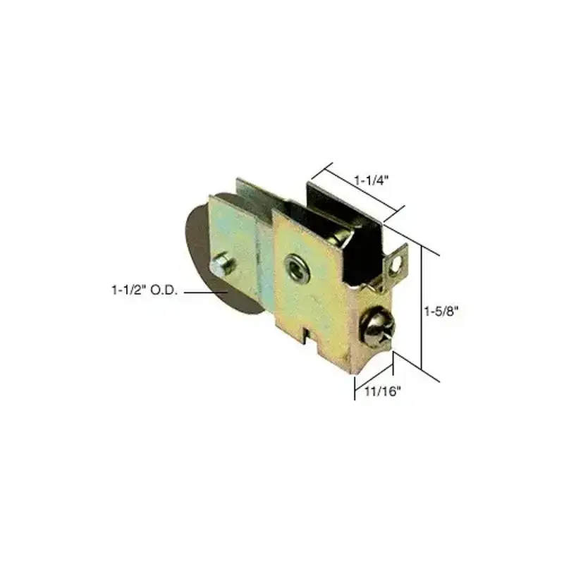 Prime-Line D1772 1-1/2" Steel Sliding Glass Door Roller with 11/16" Wide Housing for Starlike & Doormaster Doors