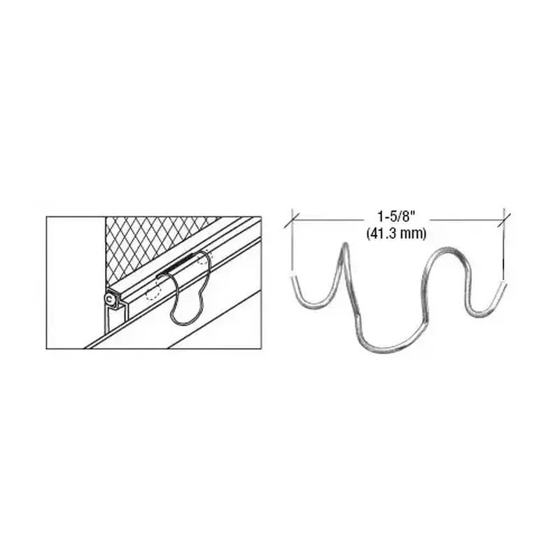 CRL PL14853 Rams Horn Screen Tension Spring Mill
