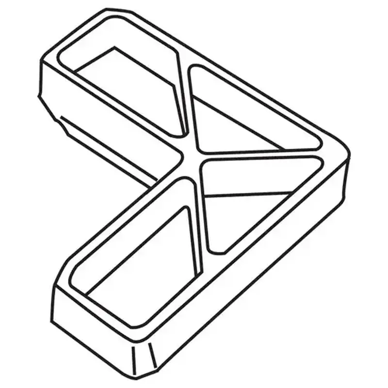 Brixwell 90-503p Inside Corner Plastic for 1in Frame