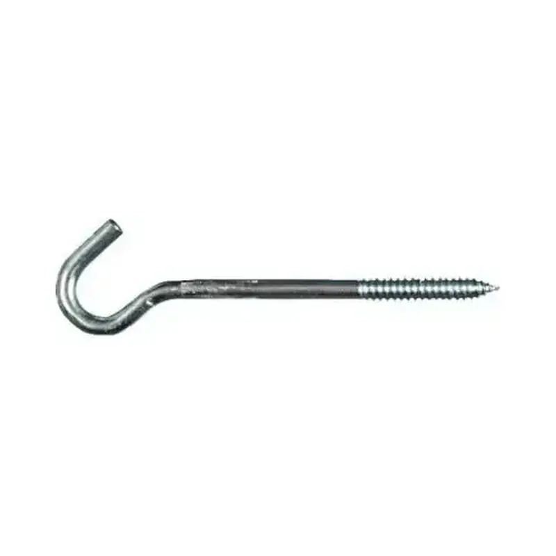 National Hardware N220897 2156BC 3/8" x 8" Screw Hook Zinc Plated Finish