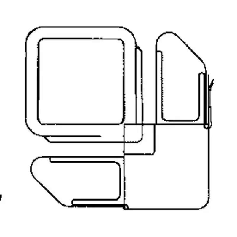 Brixwell 90-437lb Pull Tab Lift Corner Black - pack of 25