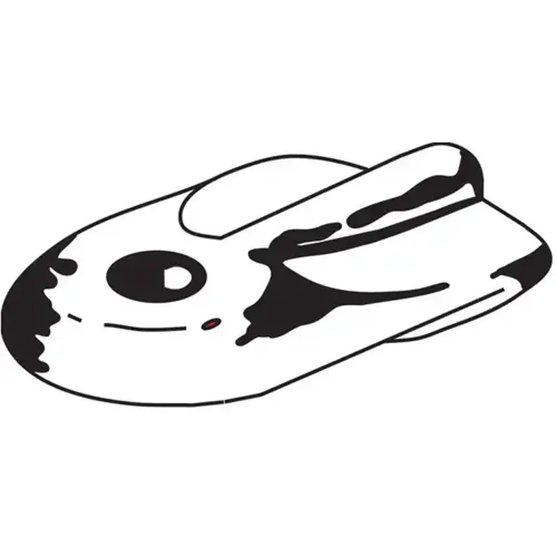 Brixwell 90-77c Flat Wing Clip Nylon Clear