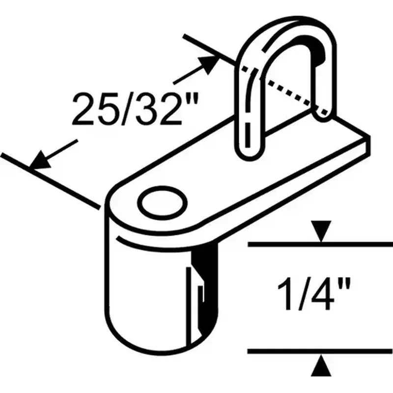 Brixwell 90-82 1/4in Die Cast Clip - pack of 25