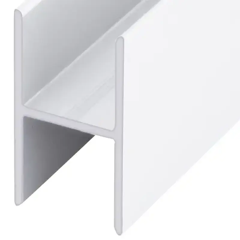 Brixwell WSHB7W-CCP84-XCP25 White 7/16" Extruded Aluminum Splicing Bar 84" Stock Length - pack of 25