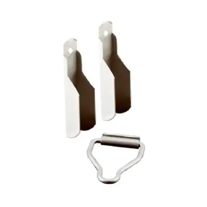 Make-2-Fit PL 8103 Top Hanger and Bottom Latch, Aluminum, Painted, White, For: 3/8 in Screen Frame
