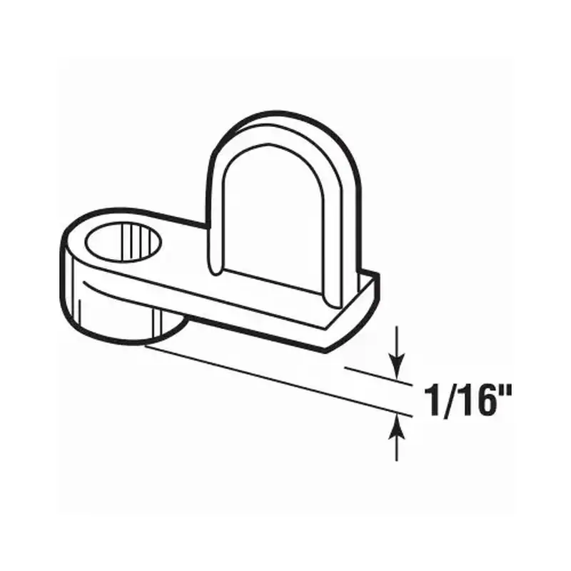 Prime-Line L 5762-XCP6 Window Screen Clip, Clear Zinc - pack of 48