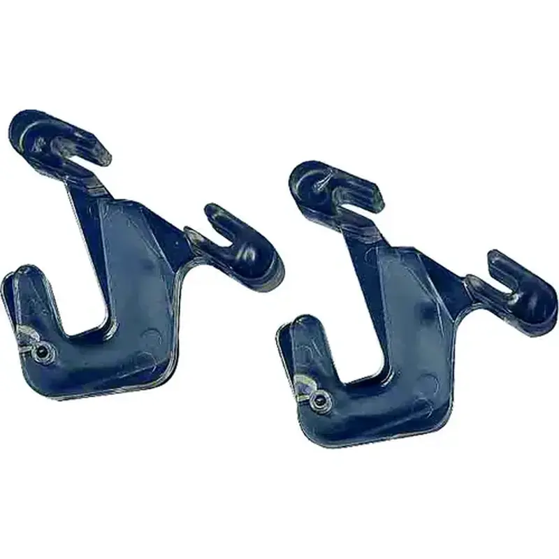 ProSource GB72733-PS Ceiling Track Hook, 1.5 in L, 0.35 in H, PVC, Clear, Wall Mount Mounting - pack of 2