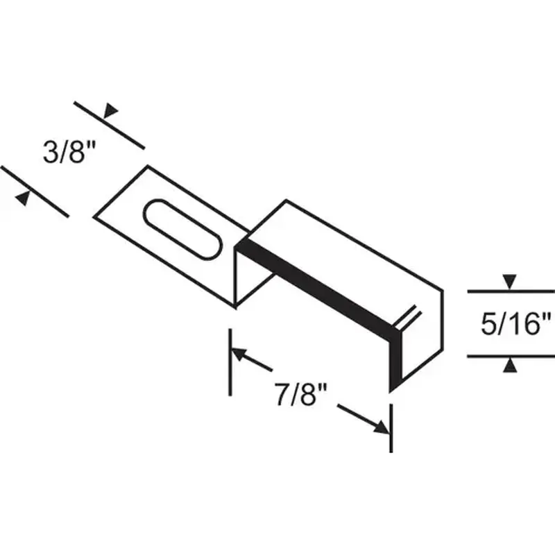 Brixwell 90-55-XCP25 Stretch Clip Aluminum wsc 1 - pack of 25