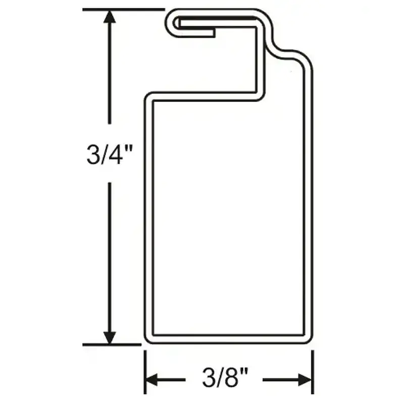 Brixwell 90H-201 Tube 8 Ft Screen Frame Bronze 20 Pcs