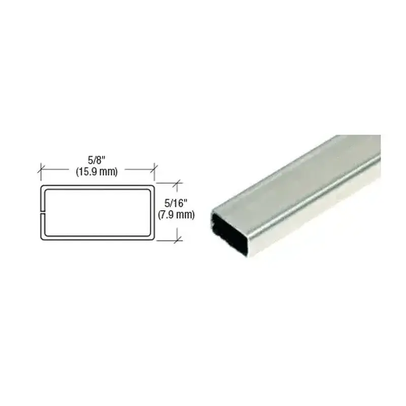 Brixwell WSSB58M-CCP23-XCP50 Mill 5/8" x 5/16" Roll Formed Aluminum Spreader Bar  23" Stock Length - pack of 50