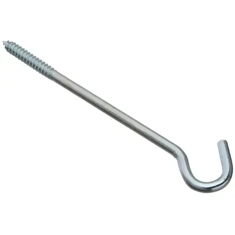 National Hardware N221002 2156BC 3/8" x 10" Screw Hook Zinc Plated Finish