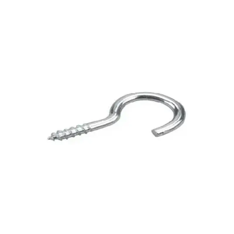 Onward 2704XR Screw Hook with Lag Thread, 11.3 mm Opening, 1-5/8 in L, Steel, Zinc