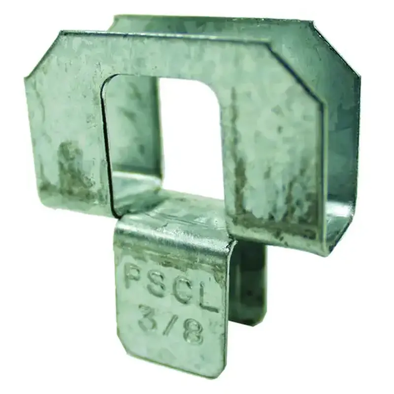 SIMPSON STRONG-TIE CO PSCL 1-2-R50 PSCL Series PSCL 1/2-R50 Panel Sheathing Clip, 20 ga Thick Material, Steel, Galvanized