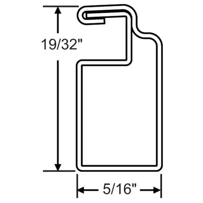 Brixwell 90H-236 Tube 8ft Screen Frame White 20pcs