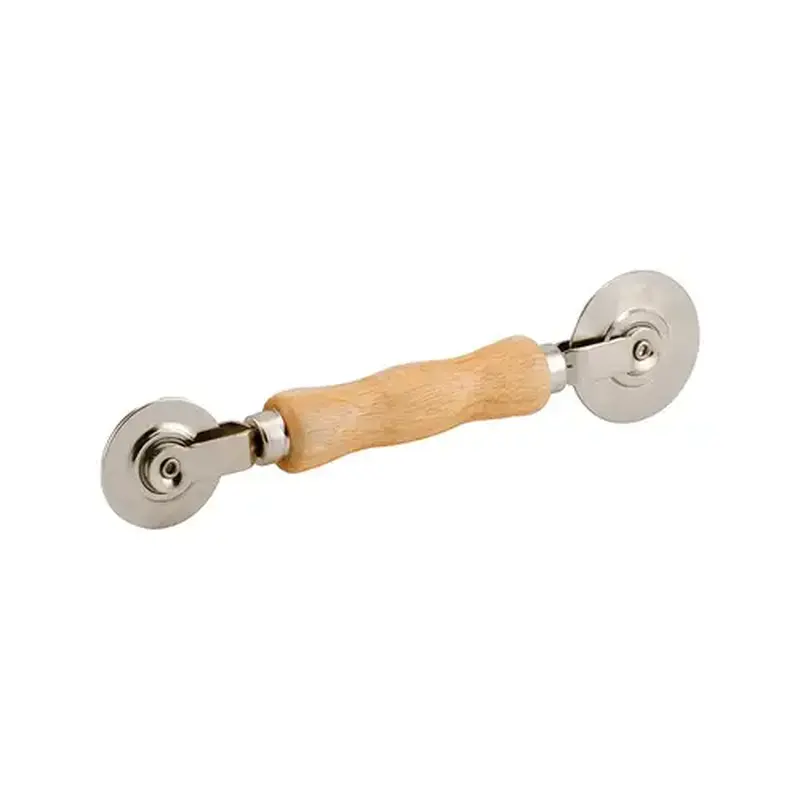 FHC P8059 2-1/2" x 2" Steel Nylon Wheel Roller With Wood Handle