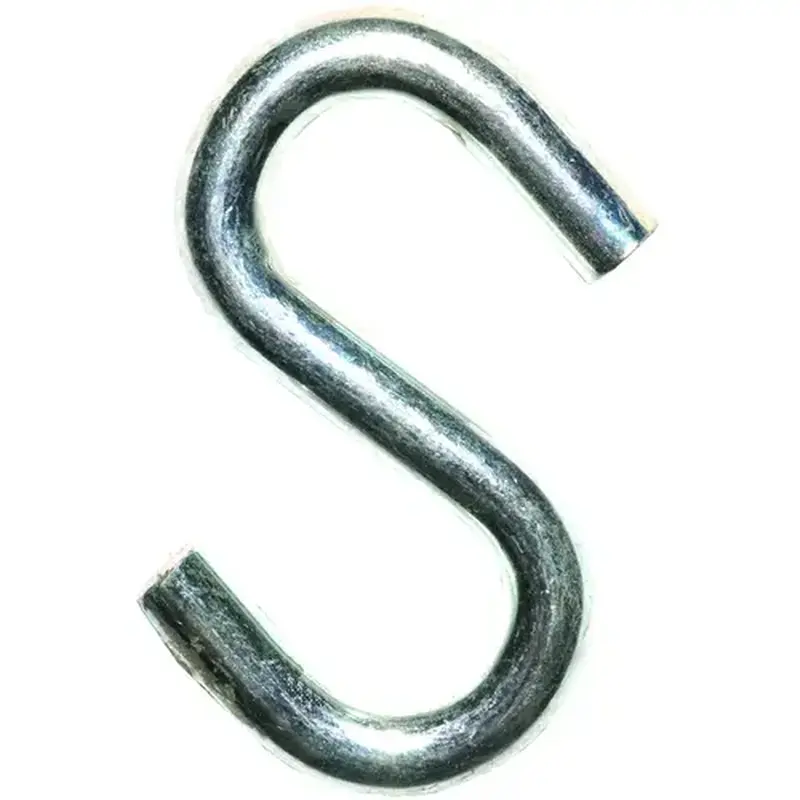ProSource LR371-XCP20 S-Hook, 40 lb Working Load, 0.236 in Dia Wire, Steel, Zinc - pack of 20