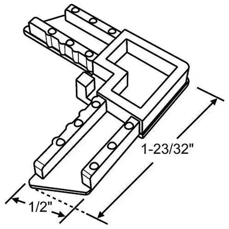 Brixwell 90-1167w Screen Corner White Wiithout Lift