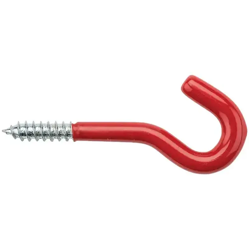 National Hardware N188006 5/16 In. x 4-1/2 In. Red Vinyl Coated Screw Hook