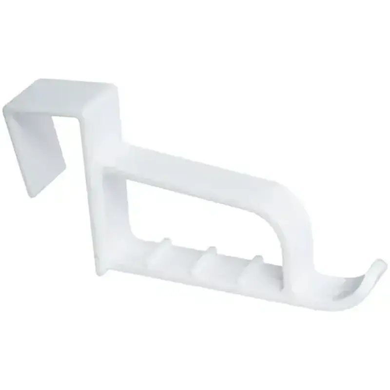 National Hardware N308296 V2715 20 Pound Adhesive Long Double Hook White Finish