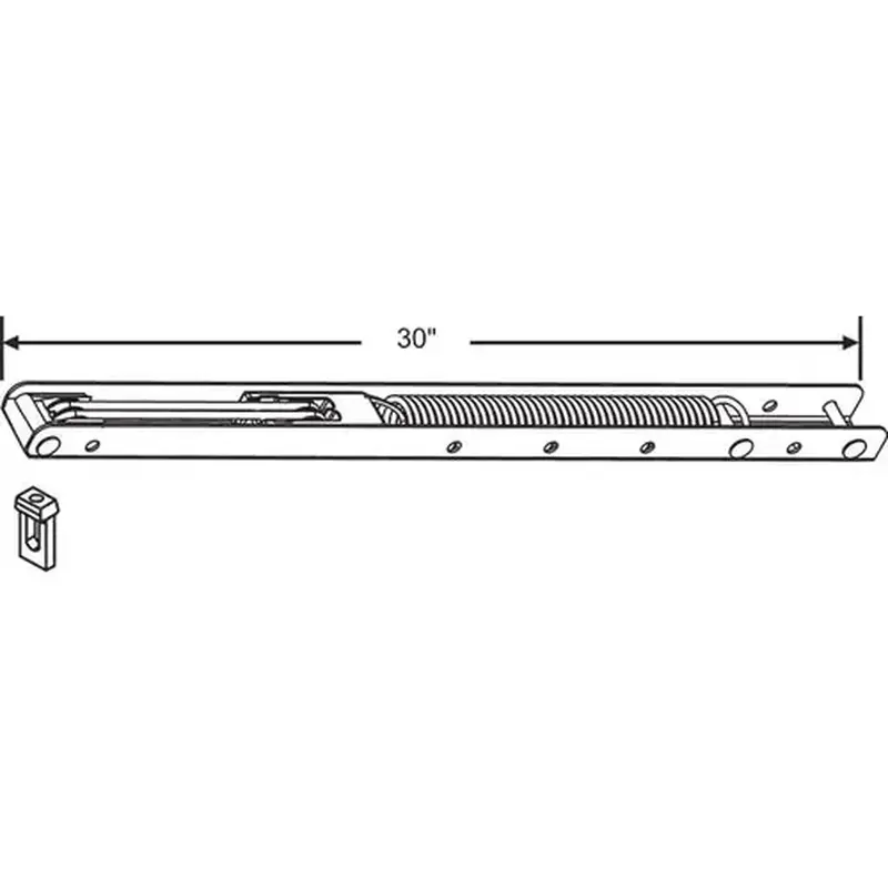 Brixwell 64b-30e-5 30in RIBBED CHANNEL BALANCE 900-18354 ATTD 30-33LBS