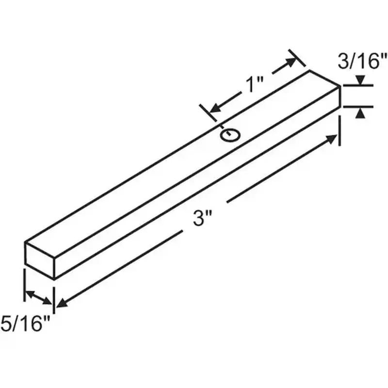 Brixwell 900-13506 Pivot Bar With Thread SS