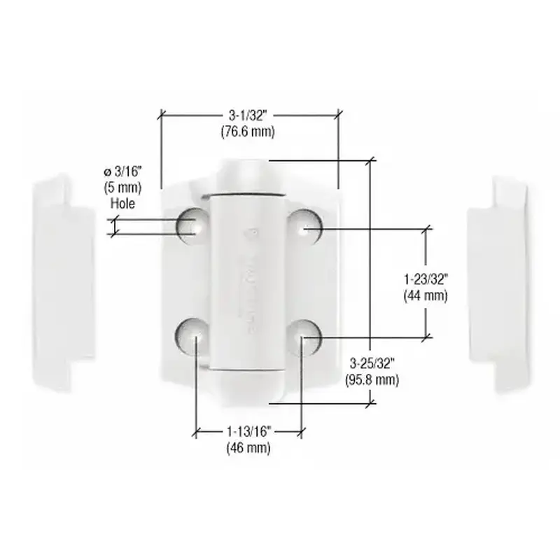 CRL TCHA1W White Self Closing Gate Hinge