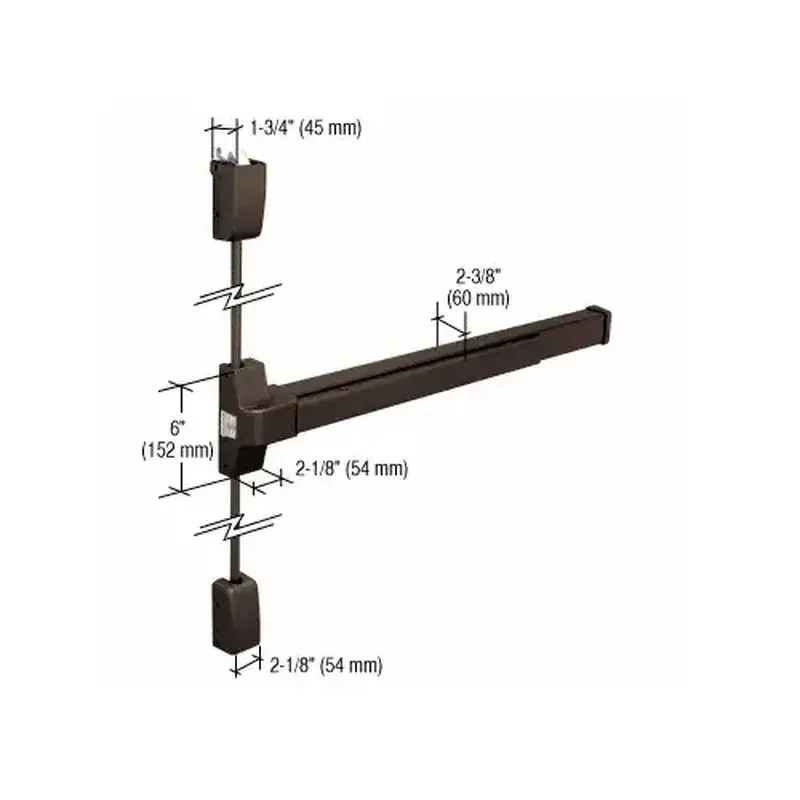 CRL DL770FSV37DU Dark Bronze DL770F Surface Vertical Rod Fire Exit Device