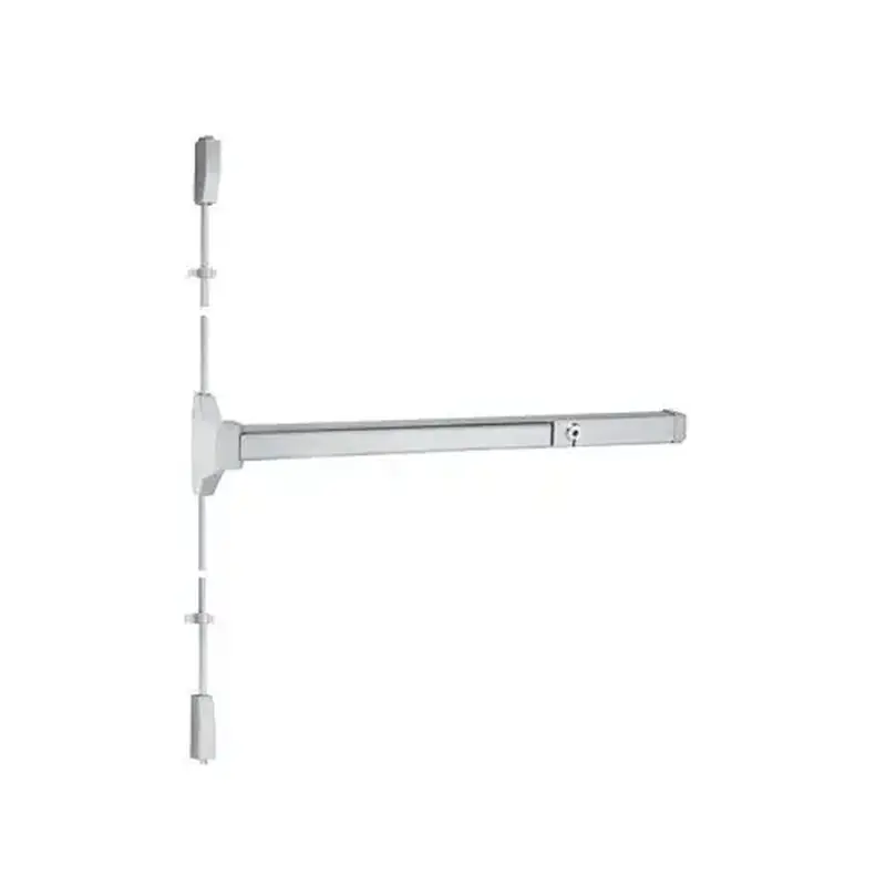 International Door Closers 5630S-US28-36 Narrow Stile Design Surface Rod Panic Exit Device 36" Satin Aluminum