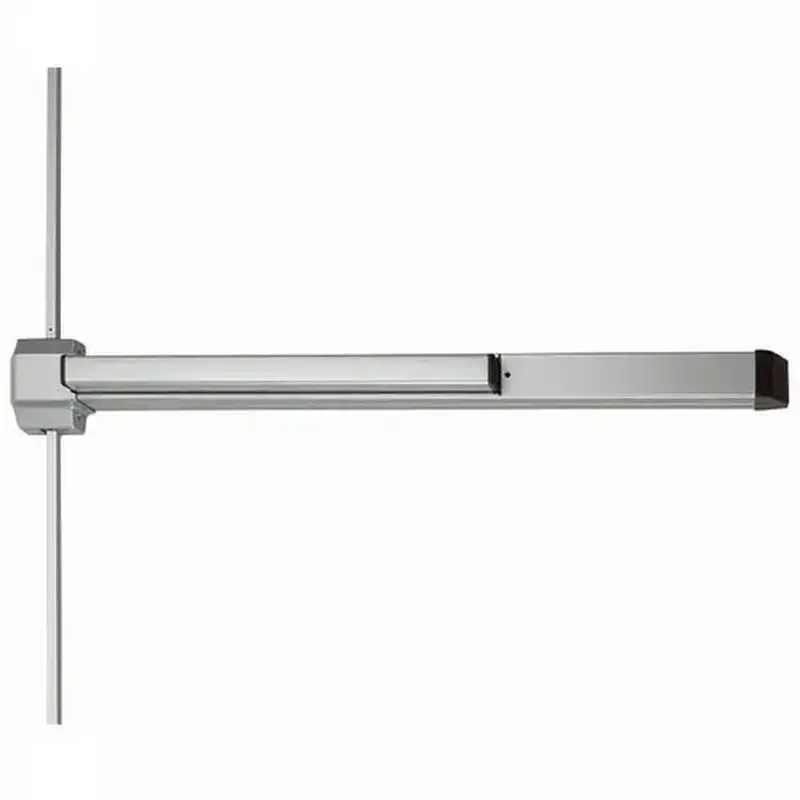 Von Duprin 2227EO-4-SP28 2227EO Surface Vertical Rod Exit Device - 4' Sprayed Aluminum