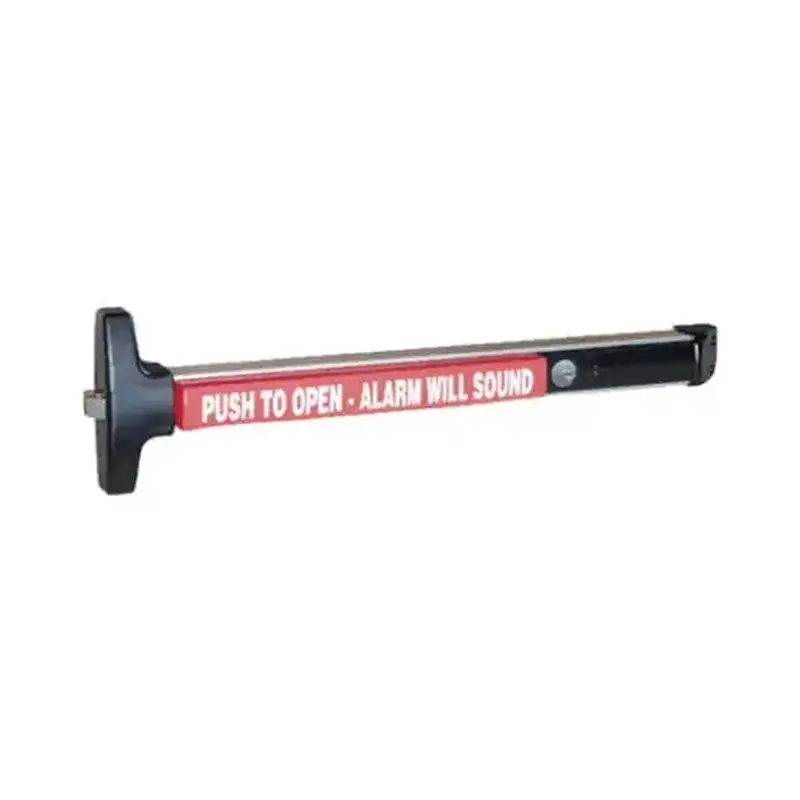 Lockey V40xEBx711x48 42" L V40 Series Panic Bar By Detex Alarm Bar Black