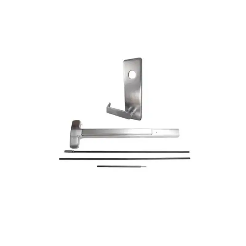 Falcon Lock 25C-L-DAN-US26D-36X96-LHR KIT - CVR Concealed Vertical Rod Exit Device, Escutcheon x Dane Lever Trim 510L, 36" x 96", Hex Dogging, LHR Left Hand Reverse/Reversible, Grade 1, US26D/626 Satin Chrome