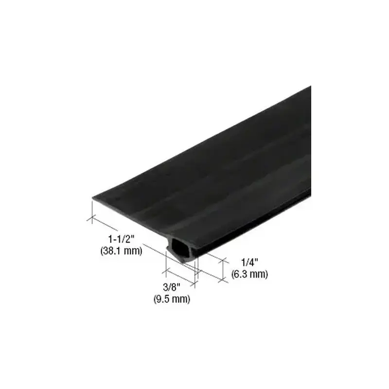 CRL BS3109BLC Black Vinyl Bug Strip in a 100 ft Roll
