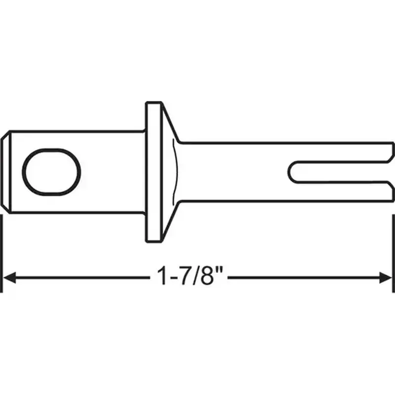 Brixwell 850-2061421 Thumbturn Shaft Coupling aluminum FinisH- Sliding Door
