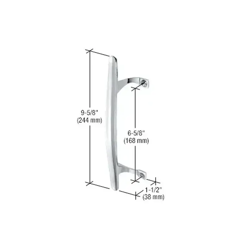 CRL C1067 Chrome Inside Pull 6-5/8" Screw Holes