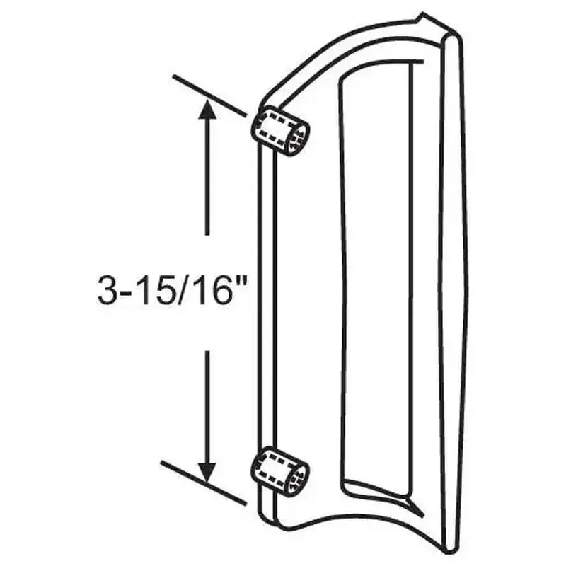 Brixwell 13-147w PD HANDLE PULL WHITE