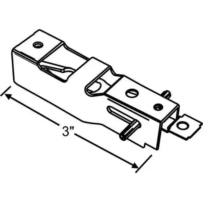 Brixwell 16-705 Mortise Lock 2-1/2in Screw Holes 9/16in Wide
