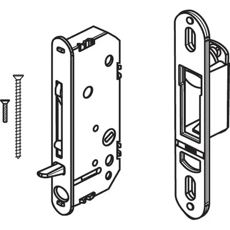 Brixwell 750-2562123 Mortise Lock And Receiver 2 Panels