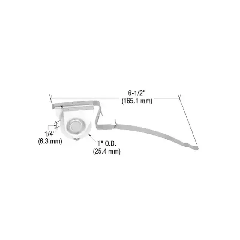 CRL B745 1" Nylon Center Groove Sliding Screen Door Spring Tension Roller